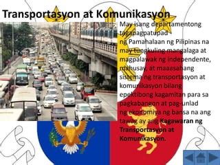kagawaran ng transportasyon|Kagawaran NG Transportasyon at Komunikasyon .